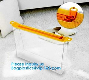 Clear Small Transparent Poly PVC Zipper File Wallet Packaging Women Travel Clear Wash Organizer Pouch