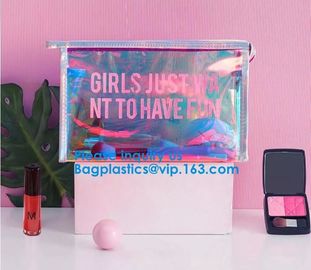 Customize New Fashion Hologram Cosmetic PVC Bag Holographic Makeup Bag Ladies Makeup Bag