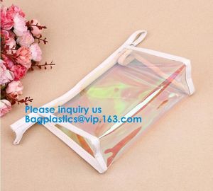 Custom PVC cosmetic bag Zipper Clear Toiletry Bag,Promotional Travel Bag pvc Zipper Bag Custom Logo Toilery Cosmetic Bag