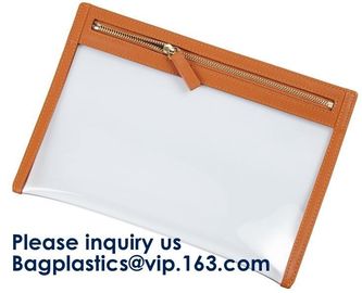 OEM Makeup Cosmetic Bag Commodity Package Packing Soft Customized PVC Slider,Portable Washable Storage Bag Makeup Zipper