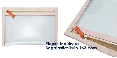 OEM Makeup Cosmetic Bag Commodity Package Packing Soft Customized PVC Slider,Portable Washable Storage Bag Makeup Zipper