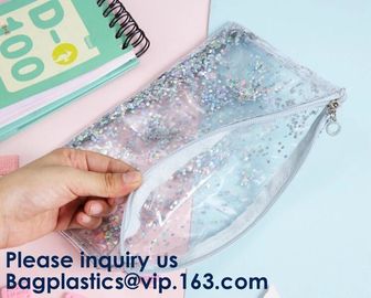 Window Makeup Cosmetic Bag Aluminum Foil Zip Lock EVA PVC Travel Accessorie,OEM and ODM Orders are welcome