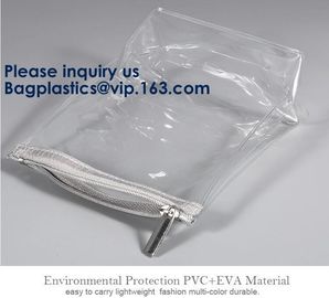 Fold Up Cosmetic Bag EVA Pouch OEM Promotional Heat Seal Sewing Zipper,Cosmetic Makeup Toiletry Set Bag Pouch