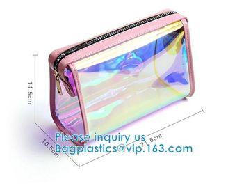 Makeup Cosmetic Bag Underwear Professional Makeup Bag Slider Closure Zip For Tower Clothing Slider Zipper Bag