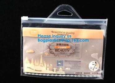 Water Proof Clear Pvc Slider Plastic Zipper Bag Resealable Zip Lock Packing Poly Bags Plastic Document Bags