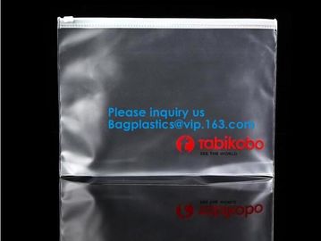 Water Proof Clear Pvc Slider Plastic Zipper Bag Resealable Zip Lock Packing Poly Bags Plastic Document Bags