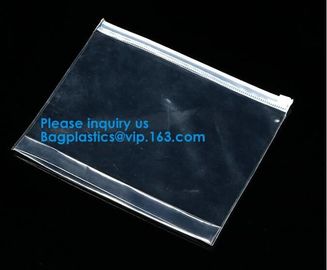 Water Proof Clear Pvc Slider Plastic Zipper Bag Resealable Zip Lock Packing Poly Bags Plastic Document Bags