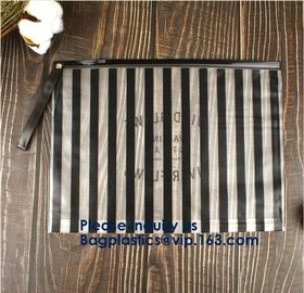 Hot Sale Waterproof Frosted Slider PVC Zipper Bags Wholesale Custom Printed Plastic Transparent Zip lockk Cloth Bag