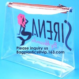 Clear Vinyl Slider Bags/ PVC EVA Zipper Bag,Clothes Packaging Suited Frosted PVC/EVA Vinyl Slider Top Zipper Bag For Swi