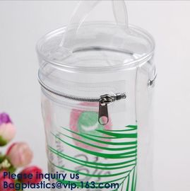 Vinyl Zipper Tube, Makeup Tube Bag, Cosmetic Tube Transparent Plastic Cosmetic Organizer Bag Pouch PVC Travel Toiletry