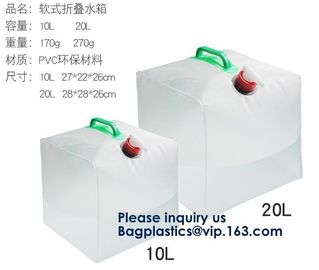 Portable Tank Bag,Drinking Water Bag Water Bags Multicolor Green Portable Food Safety Grade PVC Foldable Water Bags with