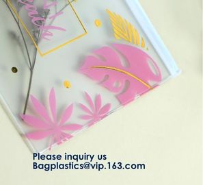 Logo Printed Slider Zipper Clear Pvc Bag For Package Vinyl Transparent Pvc Bag Cosmetic Packing,Zipper Closure Design