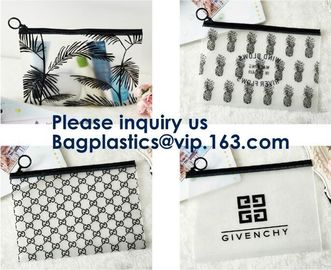 Clear PVC Zip lockk Bag For Gift Package,OEM Service Transparent Packaging Pvc Slider Frosted Bag,EVA Slider Zipper Bag So