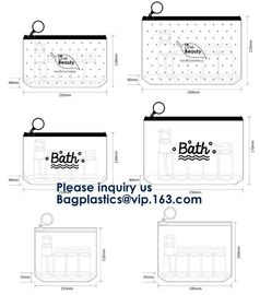 Clear PVC Zip lockk Bag For Gift Package,OEM Service Transparent Packaging Pvc Slider Frosted Bag,EVA Slider Zipper Bag So