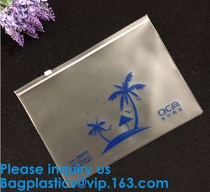 PVC Slider Frosted Zipper Bag ,Plastic Packing Bag With Zipper, Resealable Poly Bags,Slider Zipper Bag Clear Pvc Packagi