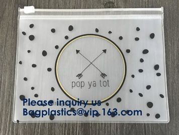 PVC Slider Frosted Zipper Bag ,Plastic Packing Bag With Zipper, Resealable Poly Bags,Slider Zipper Bag Clear Pvc Packagi