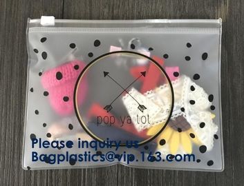 PVC Slider Frosted Zipper Bag ,Plastic Packing Bag With Zipper, Resealable Poly Bags,Slider Zipper Bag Clear Pvc Packagi