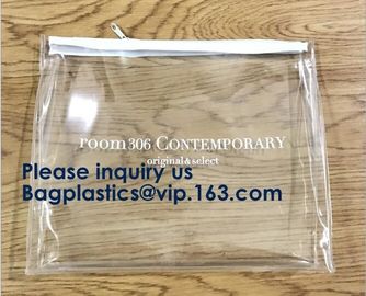 Custom Printed Black Frosted PVC/EVA Clothing Packaging Bag Slider Zipper Top Bag For Swimwear Underwear Beach Bags