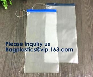Custom Waterproof Clear PVC Slider Zip lockk Bubble Cosmetic Bags,Clear PVC PP OPP PE LDPE slider bag,Vinyl Pvc Zip lockk Ba