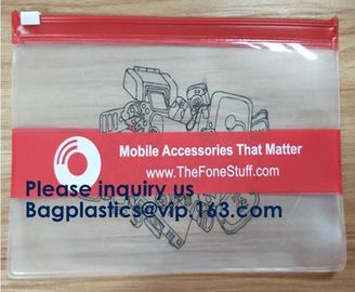 Biodergadable Customized Pvc Plastic Zipper Slider Bag Makeup Zipper Bag For Travel Slider Zipper Bag With Zipper
