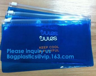 Biodergadable Customized Pvc Plastic Zipper Slider Bag Makeup Zipper Bag For Travel Slider Zipper Bag With Zipper