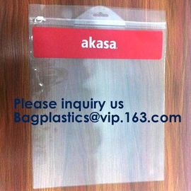 Slider Zip Lock Grip Seal Custom Size Logo PVC Slider Closure Mat Zipper Bag Socks Sealing Poly Bags bagease bagplastics