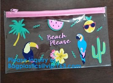 Waterproof Slider Zip Lock Documents Pvc Eva Bag With Logo Printing,Zip Lock Eva Bag,Frosted Eva Bag,Matte Pvc Bag
