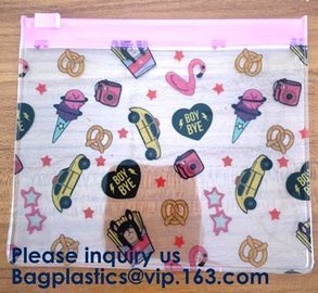 Waterproof Slider Zip Lock Documents Pvc Eva Bag With Logo Printing,Zip Lock Eva Bag,Frosted Eva Bag,Matte Pvc Bag