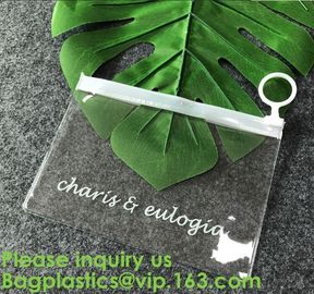 Pouch Slider Plastic Zipper Folder PVC Clear Cosmetic Bag Pencil Pen Packaging Bag,Pvc Zip lockk Bag For File And Document