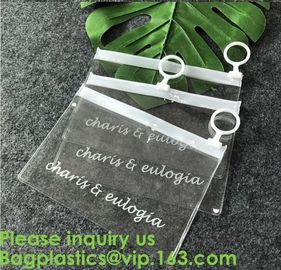 Pouch Slider Plastic Zipper Folder PVC Clear Cosmetic Bag Pencil Pen Packaging Bag,Pvc Zip lockk Bag For File And Document