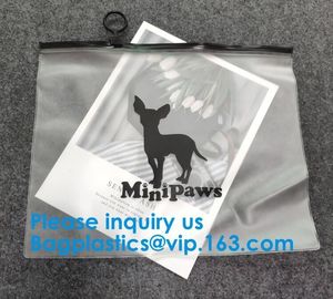 Frosted Zip lockk Bag EVA PVC Hanger Bag For Clothes Frost Drawstring Bag,Printed LDPE Zip lockk Bags Slider Zip Lock Plasti