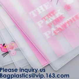 Transparent Clear Slider Zipper Bag Zip lockk Bag For Stationery,Matte Slider Zipper Top Soft Touch PE Polybags Bag
