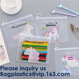 Transparent Clear Slider Zipper Bag Zip lockk Bag For Stationery,Matte Slider Zipper Top Soft Touch PE Polybags Bag