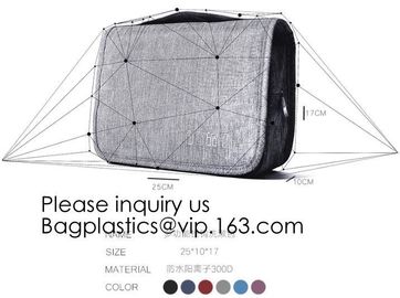 16 OZ Washed Canvas Travel Toiletry Bag Lady Pouch Classical Men And Women Blank Cosmetic Bag, bagease, bagplastics