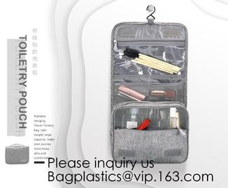 16 OZ Washed Canvas Travel Toiletry Bag Lady Pouch Classical Men And Women Blank Cosmetic Bag, bagease, bagplastics