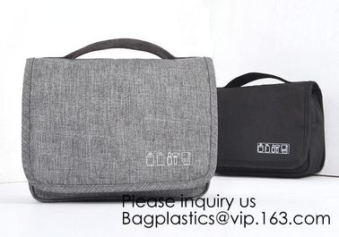 Cotton Canvas Cosmetic Bag Makeup Personalized Plain Blank Canvas Makeup Bag,Toiletry Bag Travel Makeup Bags, bagease