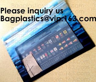 Manufacturer Customized Transparent Pvc Office File Bag With Slider Zip, Zip lockk File Pocket,Zipper Lock File Bag