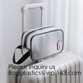 Waterproof Travel Toiletry Organizer Cosmetic Transparent Pvc Bag Women Makeup Organizer Pouches, bagease, bagplastics