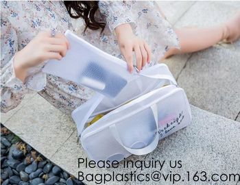 PVC makeup Bag Pouches Tote Clear Transparent Cosmetic Travel Bag,Toiletry Bag Waterproof Makeup PVC Cosmetic Pouch