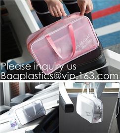 PVC Makeup Bag Waterproof Cute Clear Transparent Plastic PVC Travel Makeup Cosmetic Toiletry Zip Bag Pouch