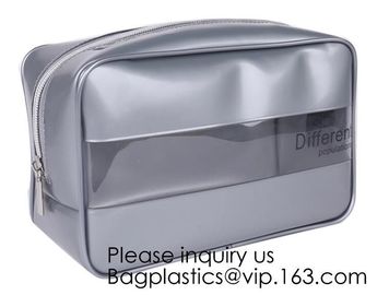 Wholesale price environmental PVC pouch Dotted Transparent Cosmetic Storage Travel Toiletry Organizer Bags