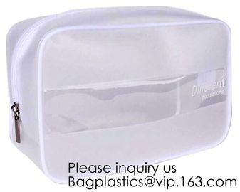 Wholesale price environmental PVC pouch Dotted Transparent Cosmetic Storage Travel Toiletry Organizer Bags