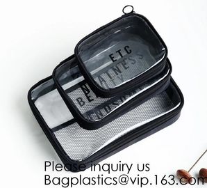 Travel Accessory Cosmetic Bag Waterproof Makeup Pouch Cactus Flamingo Wash Kits Organizer,OEM promotion bag clear pvc cu