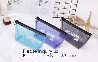 Double Layer Waterproof Storage Transparent Pvc Cosmetic Bag Pouch With Handle,Fashion Cute Girl'S Glitter Pvc Cosmetic