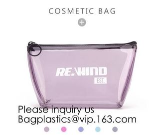 Double Layer Waterproof Storage Transparent Pvc Cosmetic Bag Pouch With Handle,Fashion Cute Girl'S Glitter Pvc Cosmetic