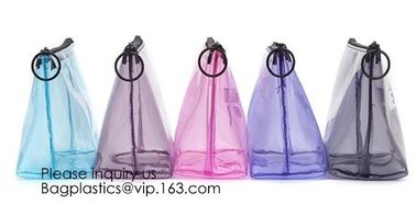 Double Layer Waterproof Storage Transparent Pvc Cosmetic Bag Pouch With Handle,Fashion Cute Girl'S Glitter Pvc Cosmetic