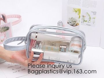 Clear Transparent Plastic PVC Bags Travel Makeup Cosmetic Bag Toiletry Zip Pouch,Toiletry Makeup Bag Pouch With Zipper C