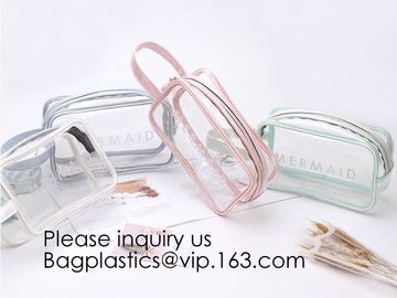 Clear Transparent Plastic PVC Bags Travel Makeup Cosmetic Bag Toiletry Zip Pouch,Toiletry Makeup Bag Pouch With Zipper C