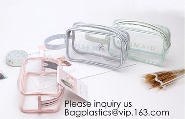 Clear Transparent Plastic PVC Bags Travel Makeup Cosmetic Bag Toiletry Zip Pouch,Toiletry Makeup Bag Pouch With Zipper C
