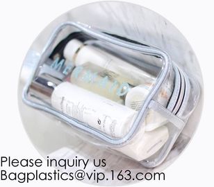 Clear Transparent Plastic PVC Bags Travel Makeup Cosmetic Bag Toiletry Zip Pouch,Toiletry Makeup Bag Pouch With Zipper C